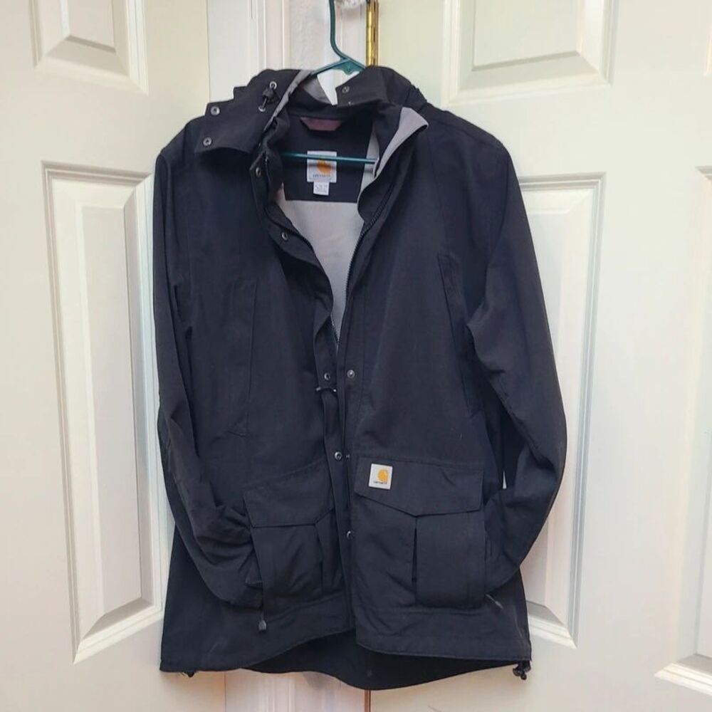 Carhartt storm Defender women's Shoreline jacket black waterproof raincoat XL